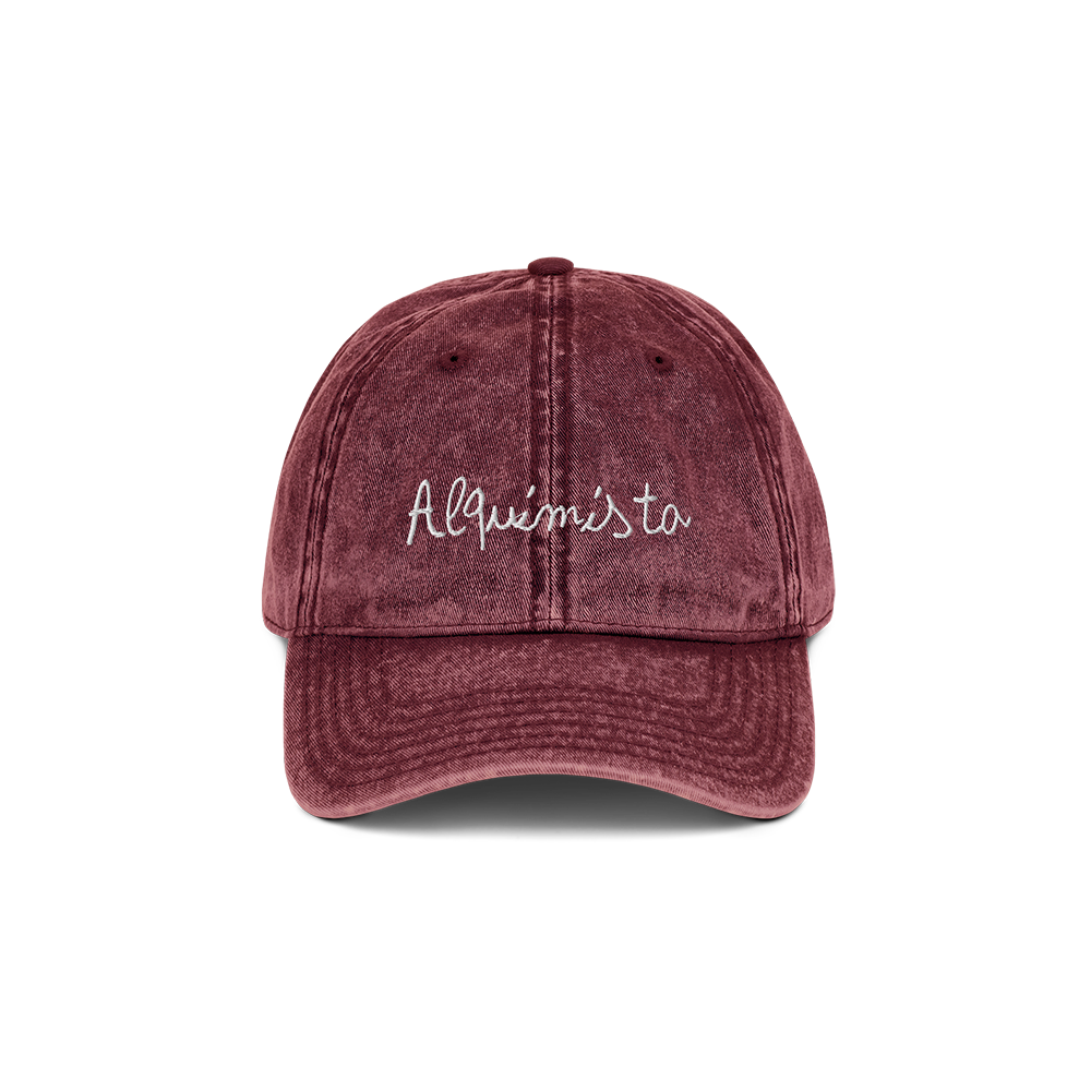 alquimista maroon vintage hat Front